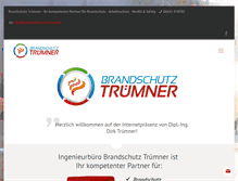 Tablet Screenshot of brandschutz-truemner.de